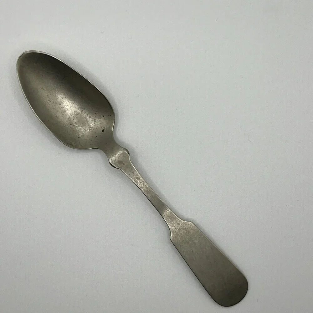 Mid to Late 1800's Tea Spoon Fiddle Pattern French Tipped Meriden Britannia